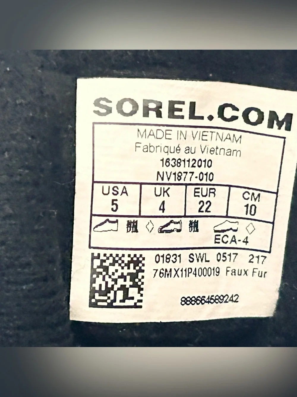 Sorel kids black